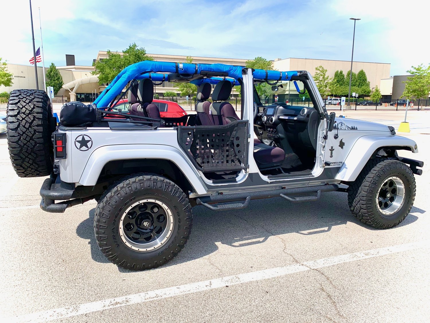 Dirtydog 4X4 Roll Bar Covers for 0718 Jeep Wrangler Unlimited JK